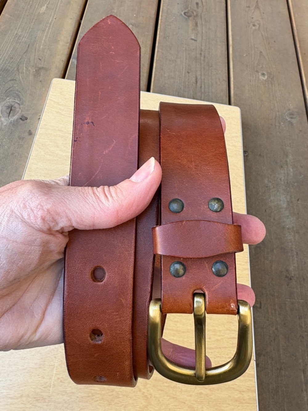 Bloomingdale’s Frascarelli Italian Brown Leather Belt In Sz 36 - Picture 2 of 11